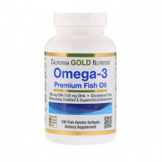 California Gold Nutrition Omega-3 100 caps